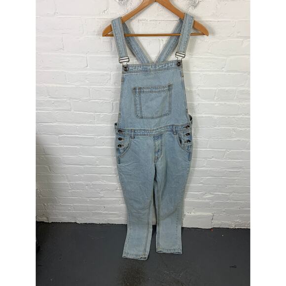 Urban Outfitters Women's BDG Piper Overall Straight Leg Denim Blue Size 29 - Picture 1 of 5